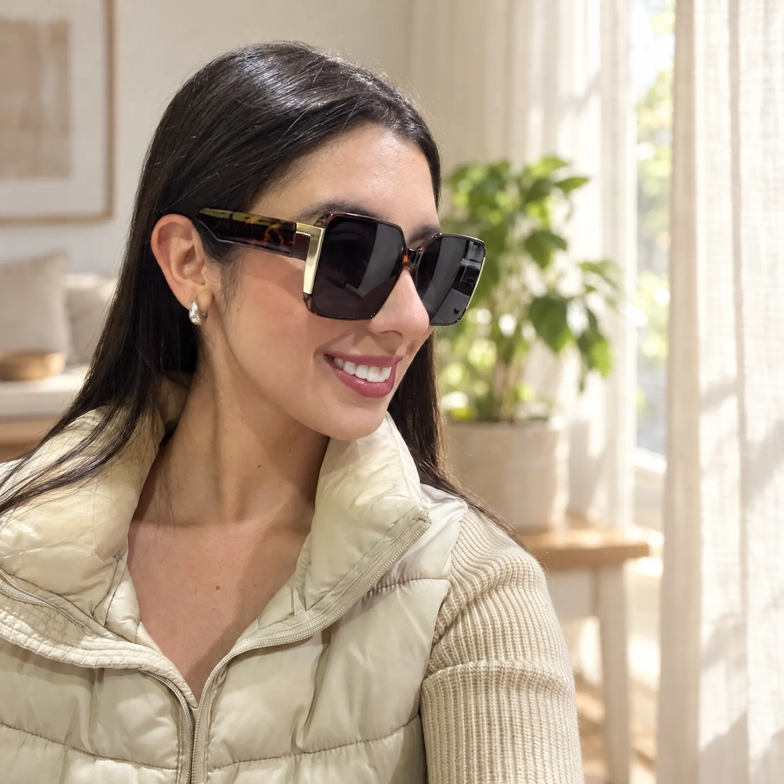 Gafas Cocoa puestas