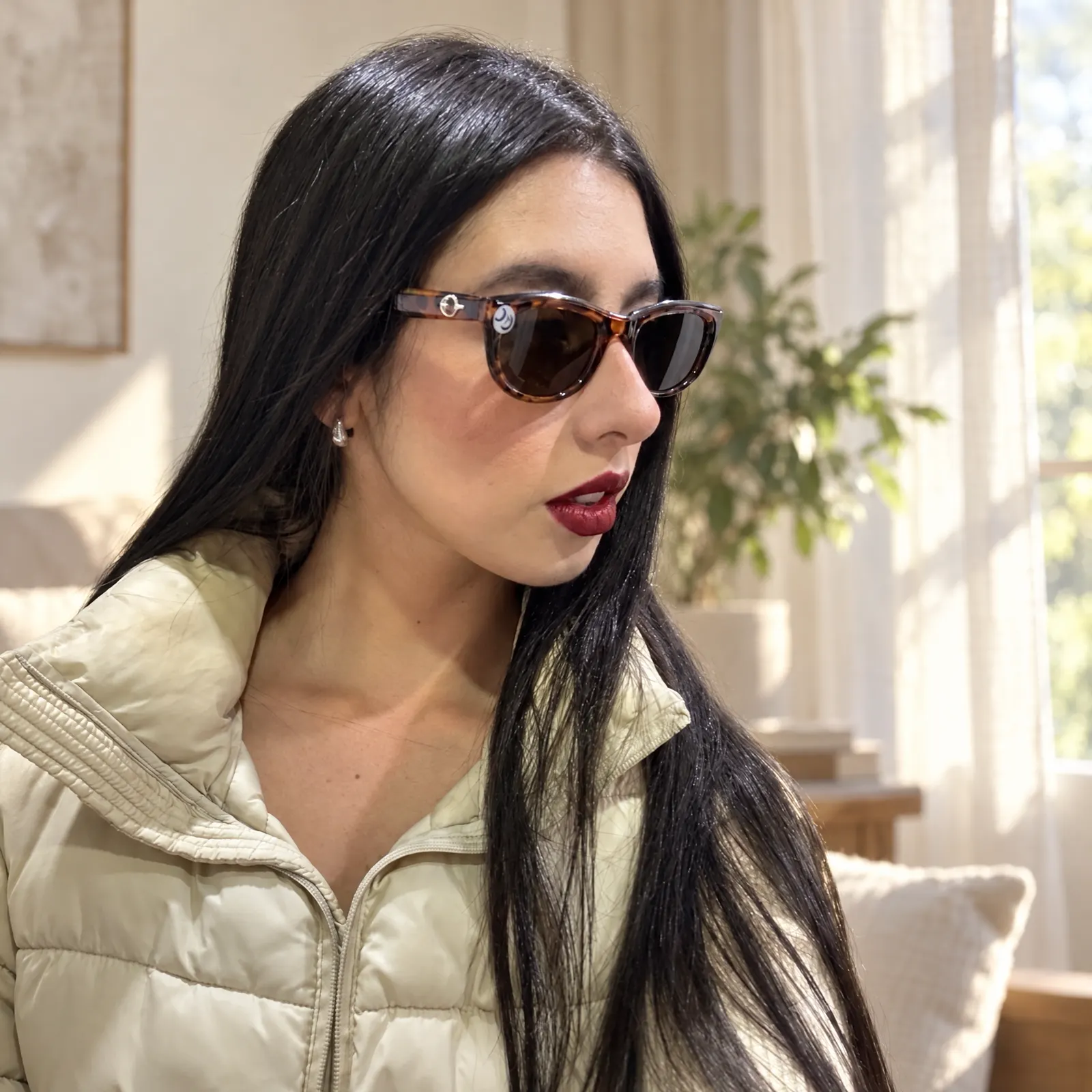 Gafas Moka puestas